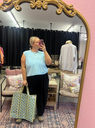 every day cotton top - blue