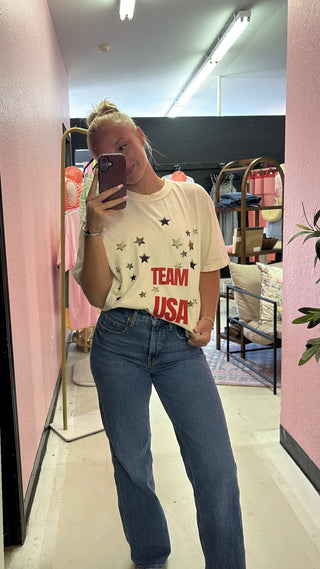 team usa stars graphic tee