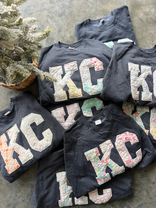 k c quilted cuteness sweatshirt