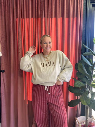 mama knows sand sweatshirt