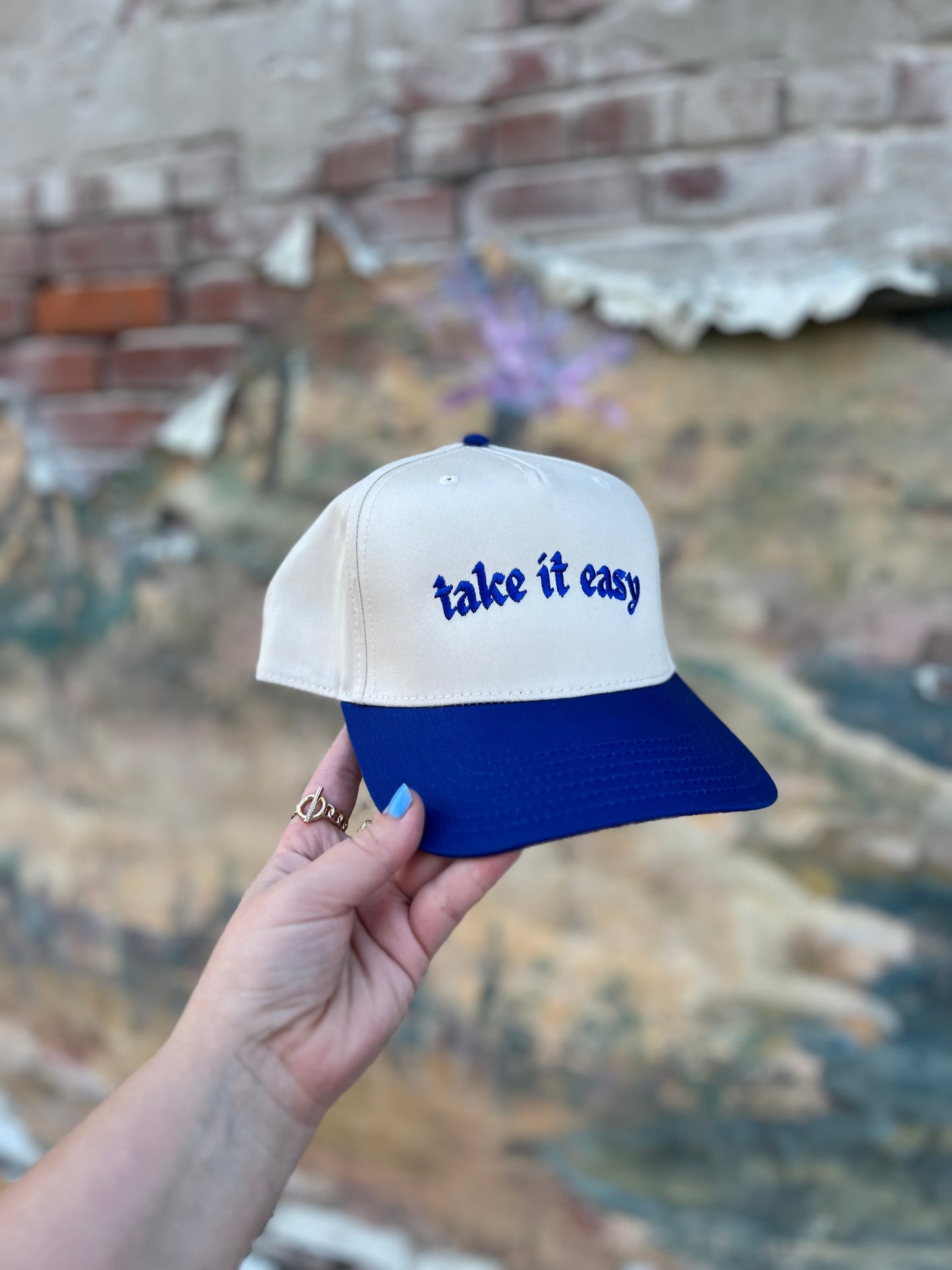 take it easy trucker hat