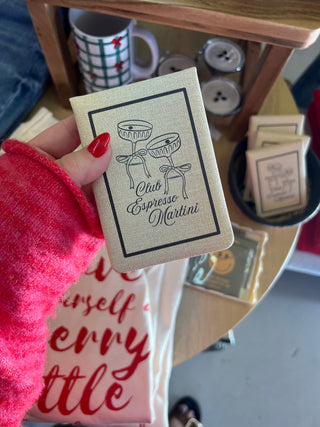 espresso martini social slub notepad