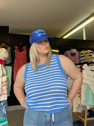 show me summer blue top (tank)