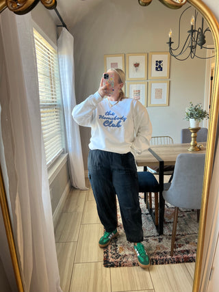 homebody club white sweatshirt
