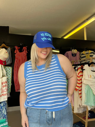 show me summer blue top (tank)