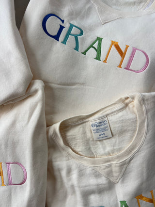 the grand colorful sweatshirt