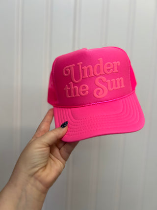 under the sun trucker hat