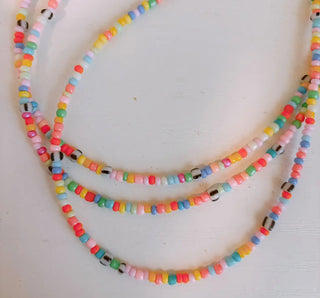 cutie beaded confetti choker