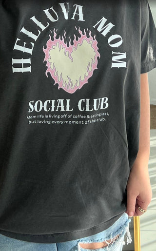 helluva mom social club tee