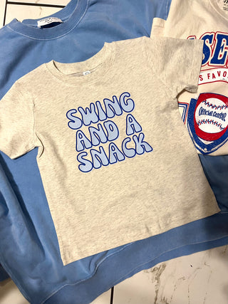 swing and a snack kiddo tee