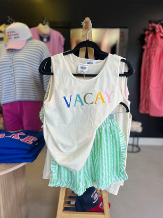 Colorful vacay tank top
