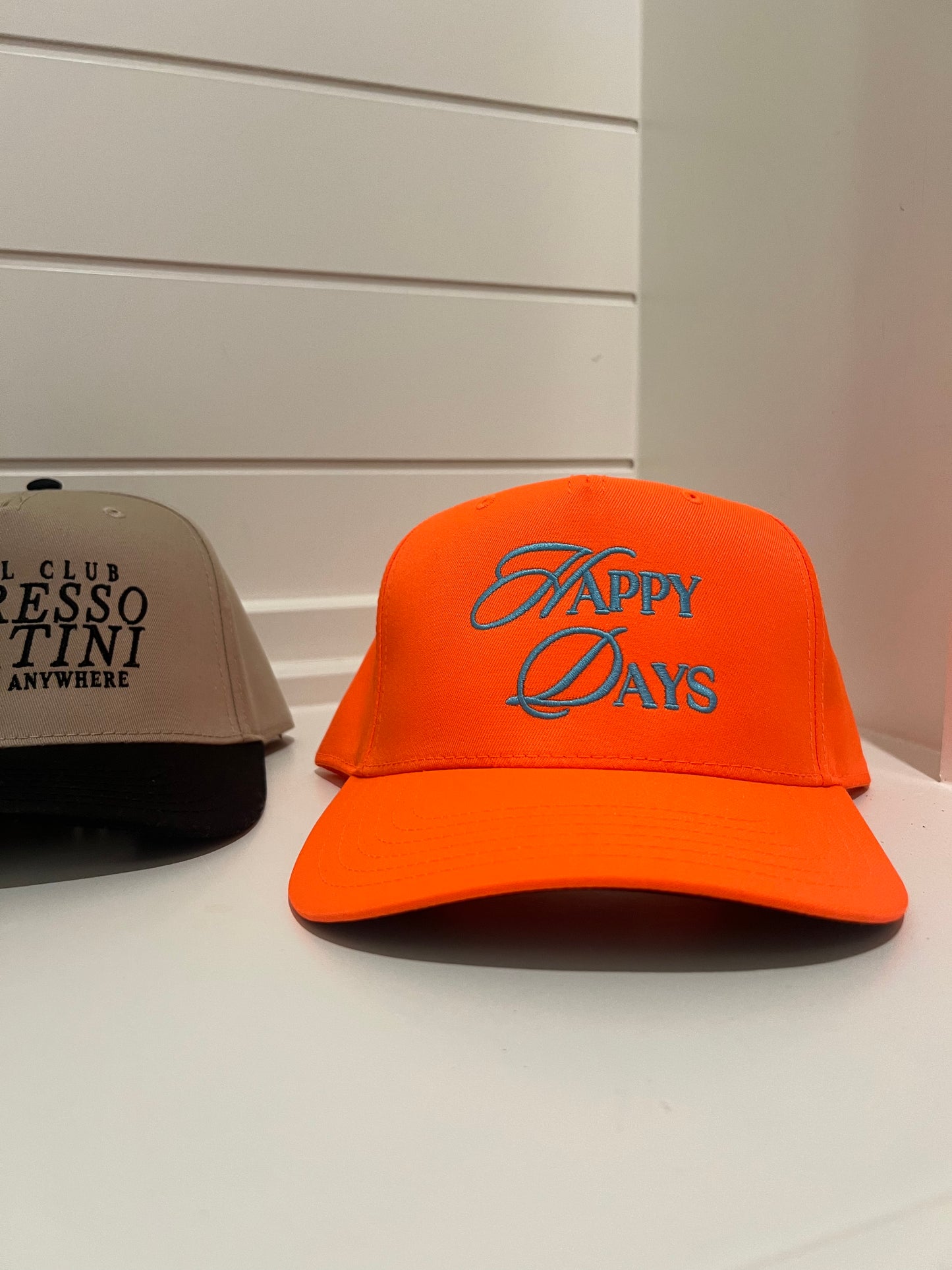 happy days orange trucker hat