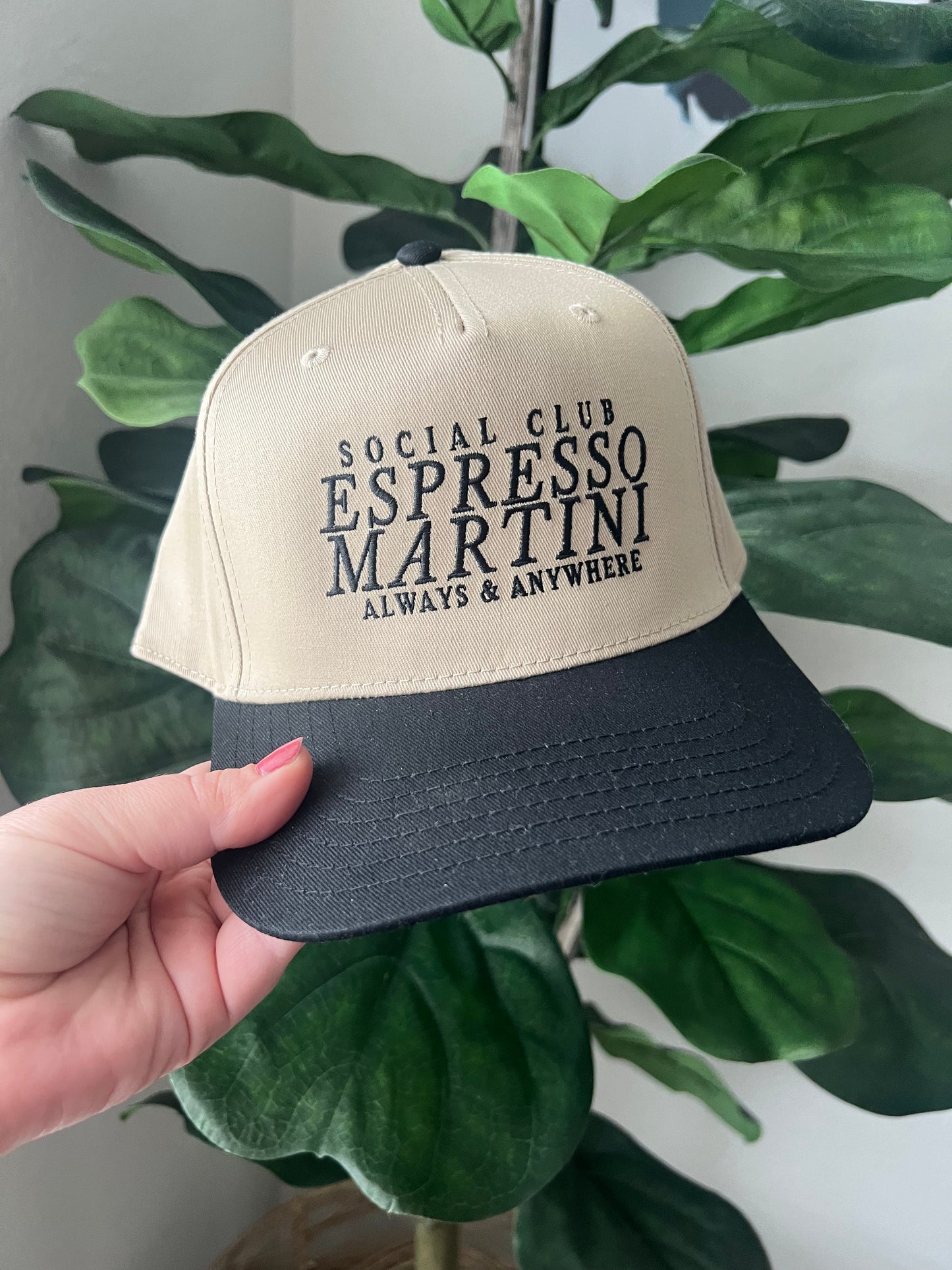 espresso social club trucker hat