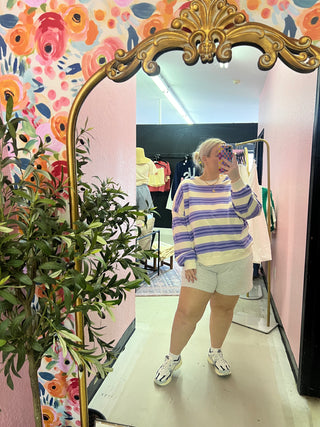 oh goooodness lavendary sweatshirt top