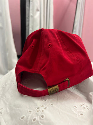 USA flag red dad slouchy hat