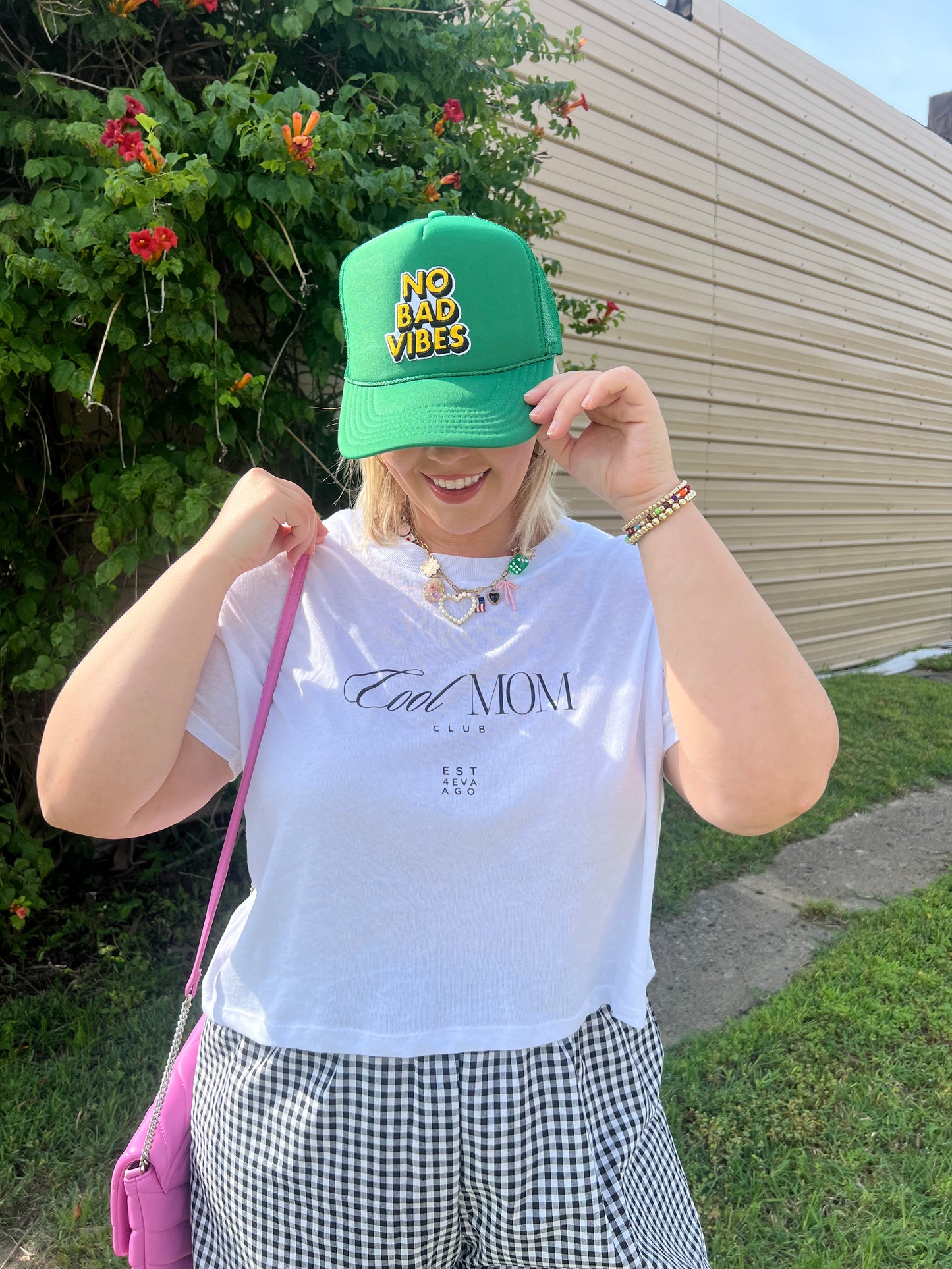 no bad vibes trucker hat