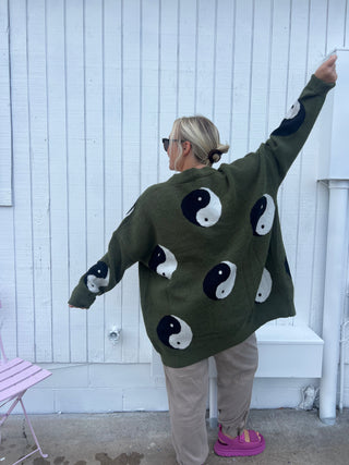 to ying to my yang oversized cardigan