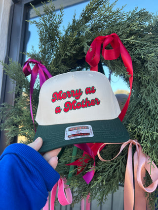 merry as a mother trucker hat