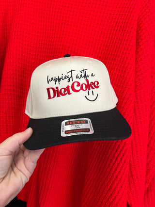 happiest with Diet Coke trucker hat