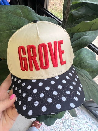 polka dot grove trucker hat