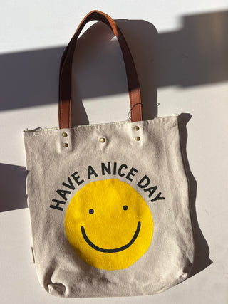 have a nice day tote bag