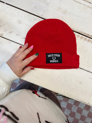hold your horses stocking cap