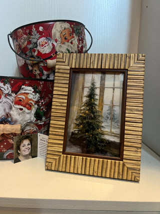 framed Christmas tree 4x6