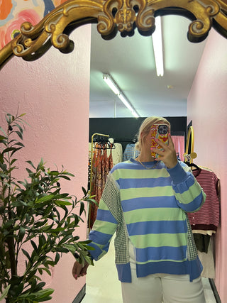 not me no way striped top
