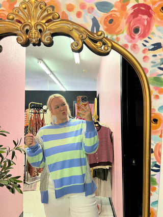 not me no way striped top