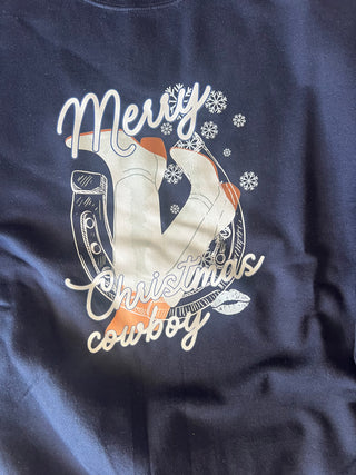 merry christmas cowboy sweatshirt