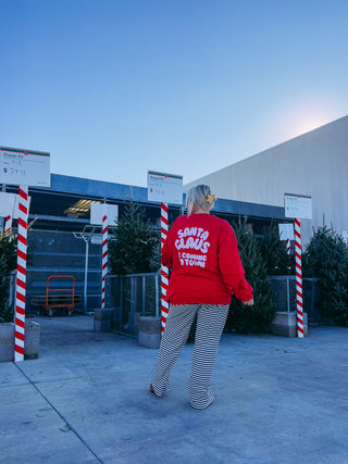 santa is coming to town sweatshirt