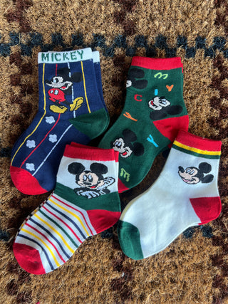 mickey mouse club 4 pack toddler socks