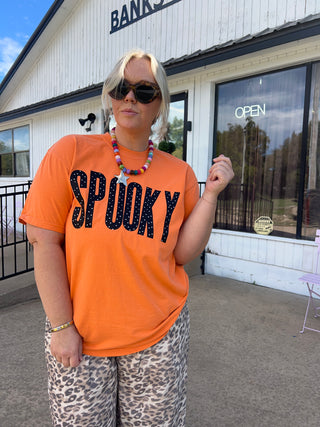 spooky polka dot graphic tee