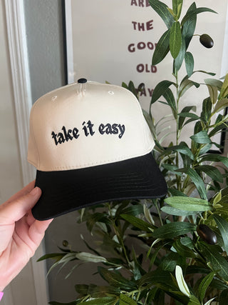 take it easy trucker hat