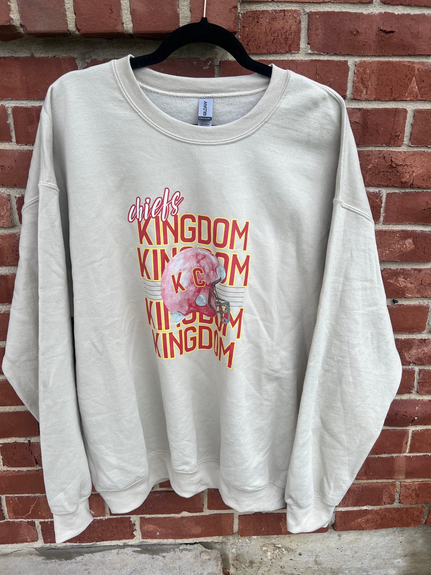 chiefs kingdoms repeat tan crew - XL