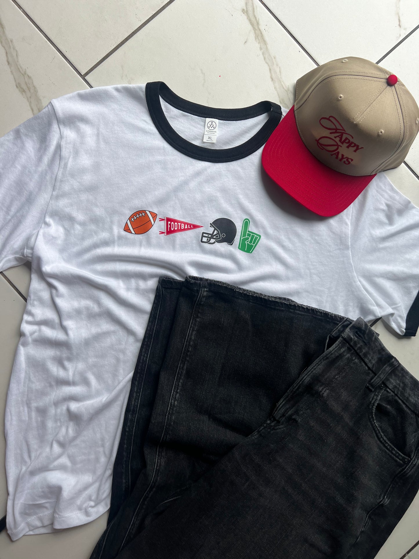 game day essentials ringer tee