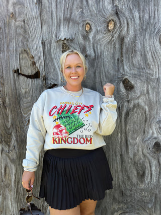 take us there chiefs kingdom sand sweatshirt