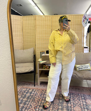 megan rigid barrel white denim | judy blue