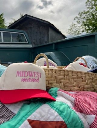 midwest mama trucker hat
