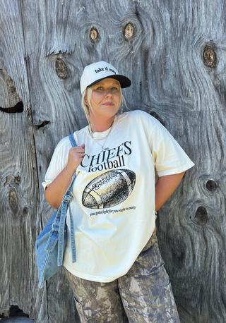 chiefs est 1960 football graphic tee