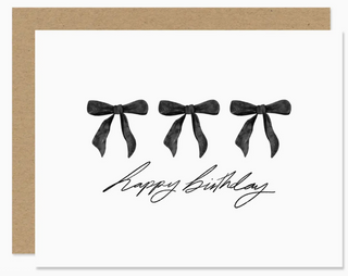 happy birthday bow card