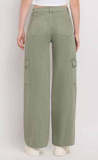 harper cargo olive denim | flying monkey
