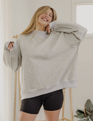 oklahoma reversible est. mock neck sweater