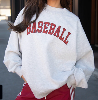 baseball varsity mock neck