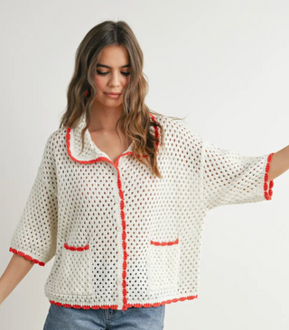 to the sea side crochet sweater