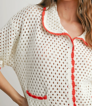 to the sea side crochet sweater