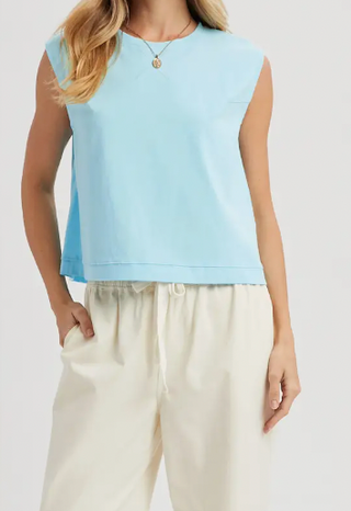 every day cotton top - blue