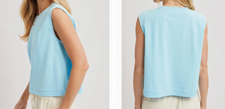 every day cotton top - blue