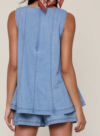 my way goes denim set