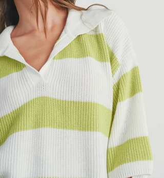 twist of life lime collared top